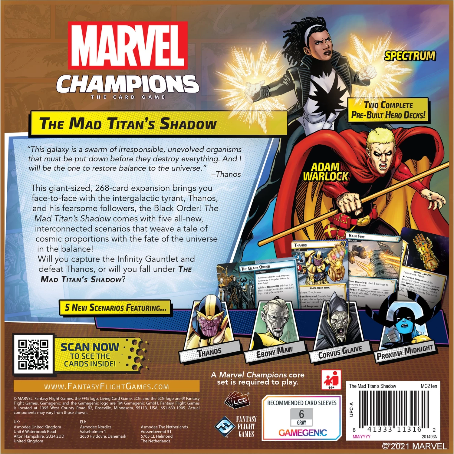 ASMODEE Marvel Champions LCG: The Mad Titan's Shadow Expansion 5 ASMODEE Marvel Champions LCG: The Mad Titan's Shadow Expansion - Image 5